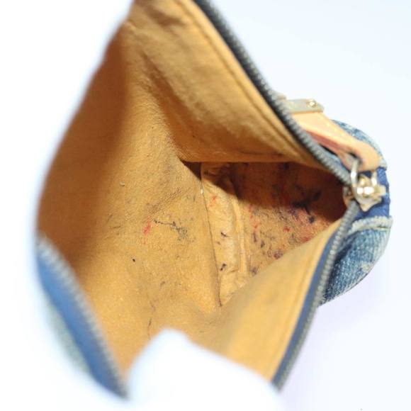 LOUIS VUITTON Monogram Denim Trousse Speedy Pouch Blue M95082 LV Auth 88939 - Picture 11 of 16